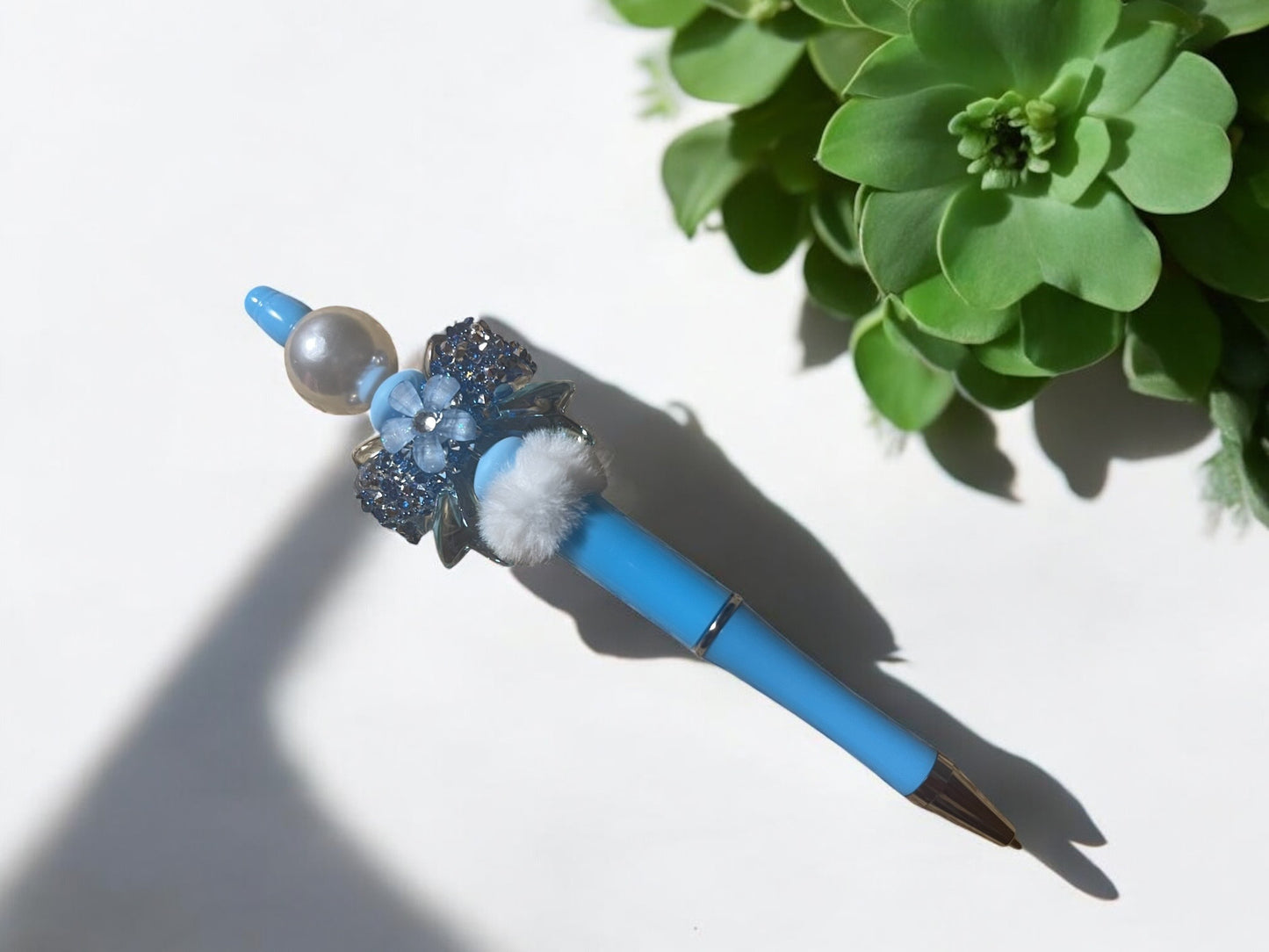 Elegant Blue Bow Pen (RTS) Ready to Ship
