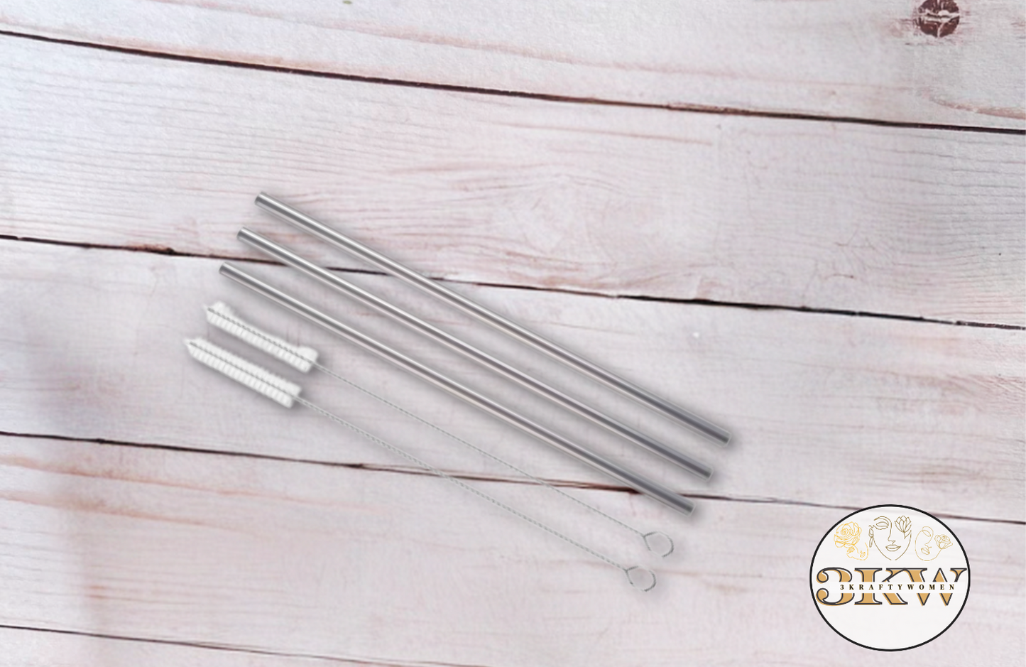 20oz Reusable Straw & Brush Set