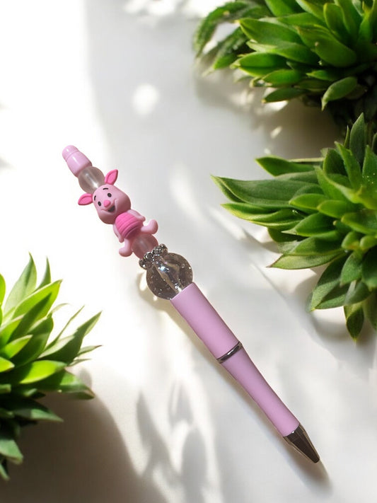 Sweet Piglet Beaded Focal Pen (RTS) Ready to Ship