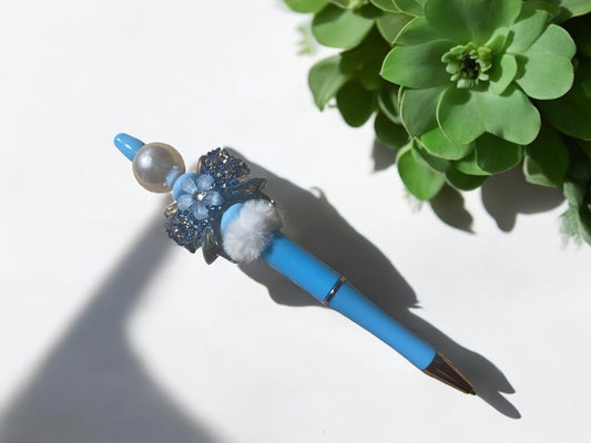 Elegant Blue Bow Pen (RTS) Ready to Ship